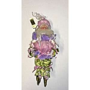 Mark Roberts Collection Small 11” Garlic Fairy Figure Pastel Green Pink 51-75542